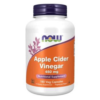NOW Apple Cider Vinegar, Almaecet 450 mg, 180 növényes kapszula kép