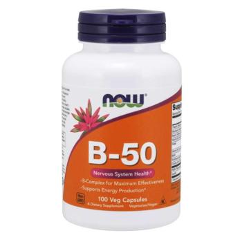 NOW B-50 vitamin komplex, 100 növényi kapszula kép