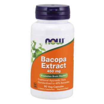 NOW Bacopa monnieri (Brahmi) kivonat, 450 mg, 90 növényi kapszula kép