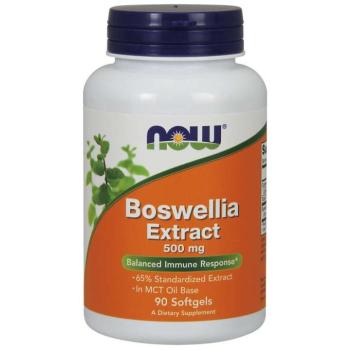 NOW Boswellia Extrakt, Boswellia kivonat, 500 mg, 90 softgel kapszulában kép