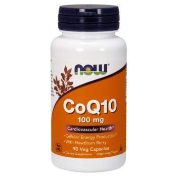 NOW CoQ10 (Q10 koenzim) + galagonya, 100 mg, 90 növényi kapszula kép