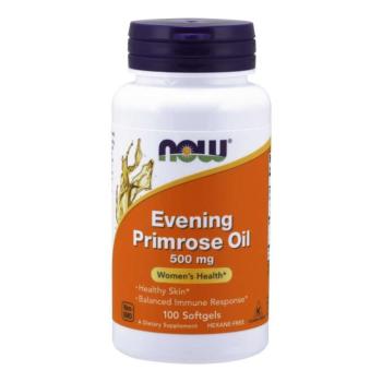 NOW Evening Primrose Oil, Esti kankalinolaj, 500 mg, 100 lágygél kapszula kép
