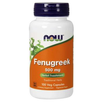 NOW Fenugreek kivonat, 500 mg, 100 gyógynövényes kapszula kép