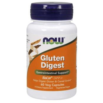 NOW Gluten Digest, glutént emésztő enzimek, 60 növényi kapszulában kép