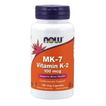 NOW MK-7 K2-vitamin, 100 mcg, 120 növényes kapszulában kép