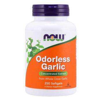 NOW Odorless Garlic, szagtalan fokhagyma kivonat), 250 softgel kapszulaban kép
