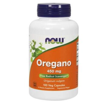 NOW Oregano, Oregánó 450 mg, 100 növényi kapszula kép