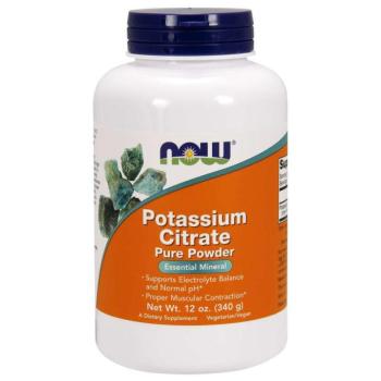 NOW Potassium Citrate, Kálium-citrát, por, 340 g kép