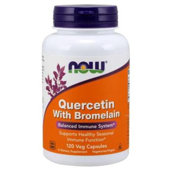 NOW Quercetin & Bromelain, Quercetin, 120 növényi kapszulában kép