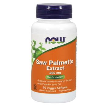 NOW Saw Palmetto, Serenoa kúszó kivonat, 320 mg, 90 növényi softgél kapszulában kép