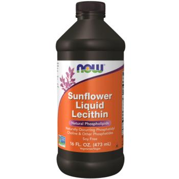 NOW Sunflower Lecithin (folyékony napraforgó lecitin), 473 ml