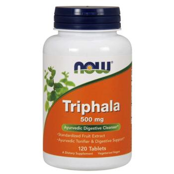 NOW Triphala, 500 mg, 120 tabletta kép