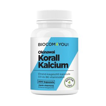 Okinawai Korall Kalcium kapszula 200 db - Biocom kép