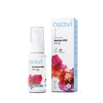 Osavi Methyl-B12 szájspray, B12-vitamin szájspray, cseresznye, 100 mcg, 25 ml kép