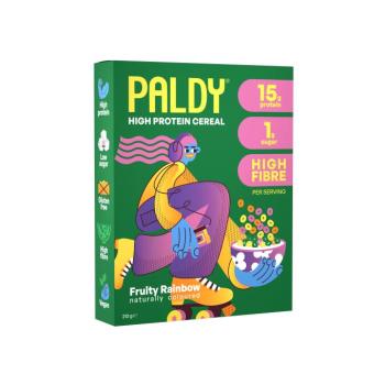 Paldy magas fehérjetartalmú gabonapelyhek, gyümölcsös szivárvány, 210 g kép