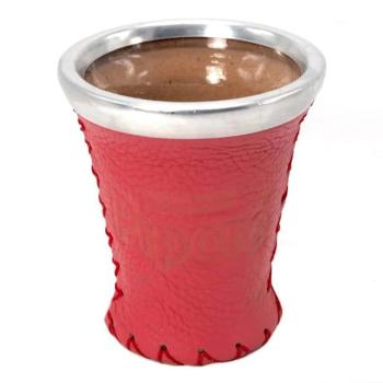 Pipore PIROS Csésze, üveg + bőr Mate tök, Kalabaza, 150ml kép