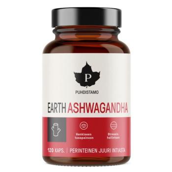 Puhdistamo - Earth Ashwagandha BIO 120 kapszula kép