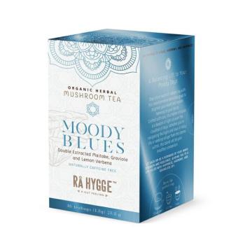 Ra Hygge Moody Blues gyógytea maitake kivonattal, adagolt, bio, 16 db kép