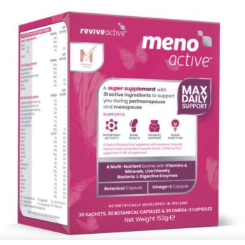 Revive Active Meno Active, menopauza támogatás, trópusi gyümölcs, 30 tasak kép