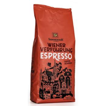 Sonnentor Viennese Temptation® Espresso, 100% Arabica, szemes kávé, bio, 1000 g kép