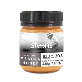 Steens – RAW Manuka Honey (Manuka méz) UMF 20+ (830+ MGO), 225 g kép