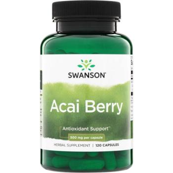 Swanson Acai bogyók, 500 mg, 120 kapszula kép