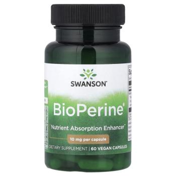 Swanson Bioperine, 10 mg, 60 kapszula