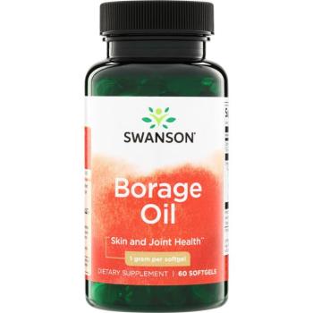 Swanson Borágó olaj, 1000 mg, 60 lágyzselatin kapszula kép