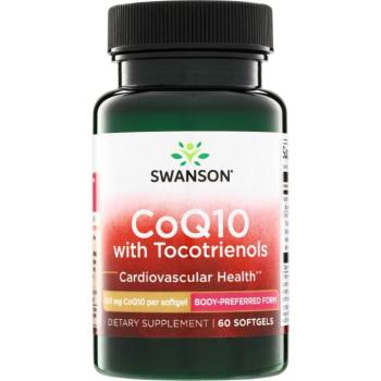 Swanson CoQ10, 100 mg (10 mg tokotrienollal), 60 lágykapszula kép