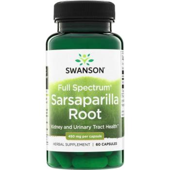 Swanson Full Spectrum szarszaparilla gyökér, 450 mg, 60 kapszula kép