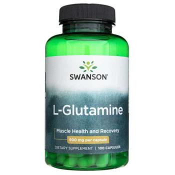 Swanson L-glutamin, 500 mg, 100 kapszula kép