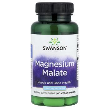Swanson Magnézium-malát, 150 mg elemi magnézium, 60 tabletta kép