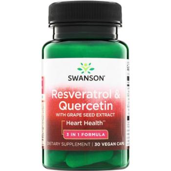 Swanson Resveratrol és Quercetin, 30 növényi kapszula kép