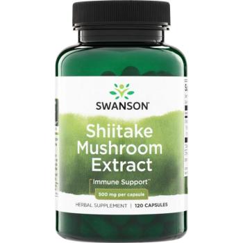 Swanson Shiitake kivonat, 500 mg, 120 kapszula kép