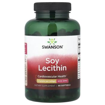 Swanson Szójalecitin, 1200 mg, 90 lágyzselatin kapszula kép