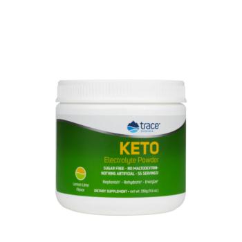 Trace Minerals Keto elektrolit por, keto elektrolit porban, citrom és lime, 330 g kép