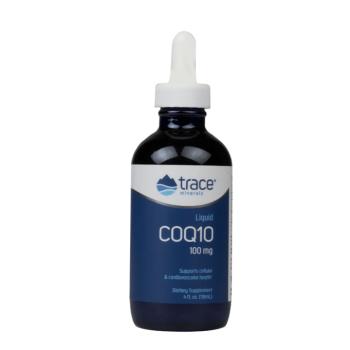 Trace Minerals Liquid CoQ10 100 mg, koenzim Q10, 118 ml kép