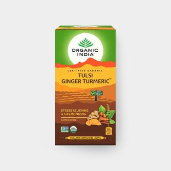 Tulsi kurkuma-gyömbér BIO, 25 tasak - Organikus kép