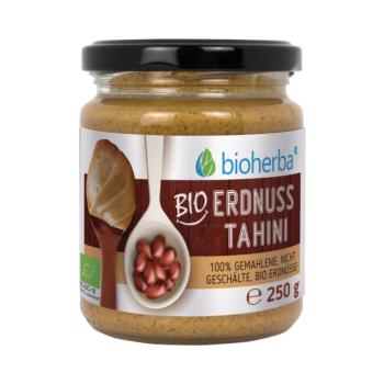 100% bio földimogyoró-tahini őrölt, hámozatlan magokból – 250 g – Bioherba kép