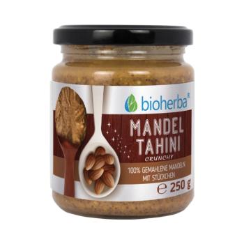 100% mandulás tahini darált mandulából, crunchy – 250 g – Bioherba kép