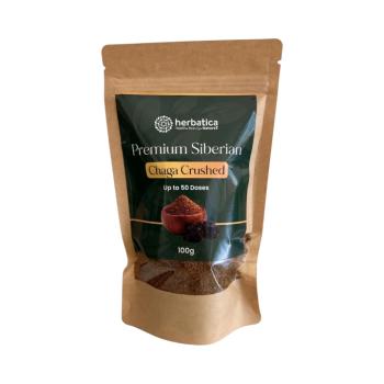 100% prémium szibériai chaga őrlemény - 100 g - Herbatica kép