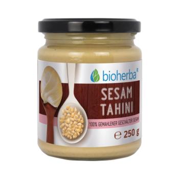 100% szezámos tahini őrölt hántolt szezámmagból – 250 g – Bioherba kép