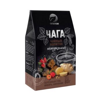 Alteya chaga tea gyömbérrel és csipkebogyóval, szálas – 80 g kép