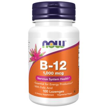 B-12 (1000 mcg) with Folic Acid 100 Chewable Lozenges kép