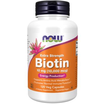 Biotin 10 mg (10,000 mcg), Extra Strength 120 Veg Capsules kép