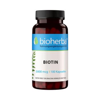 Biotin 5000 mcg – 100 kapszula – Bioherba kép