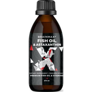 BrainMax halolaj és asztaxantin, Super Omega 3, 275 ml kép