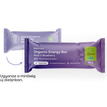 BrainMax Pure® Energy szelet, Energy szelet, Acai és áfonya, BIO, 50 g kép