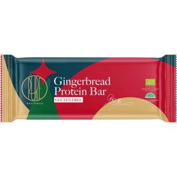 BrainMax Pure® Gingerbread Protein Bar BIO, karácsonyi proteinszelet mézeskalácstal, 60 g kép