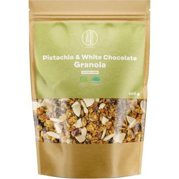 BrainMax Pure® Pistachio & White Chocolate Granola, pisztácia és fehér csokoládé, BIO, 400 g kép